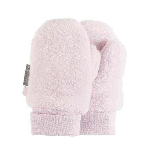 Sterntaler rukavičky kojenecké palčáky plyš růžové 4301421, 1