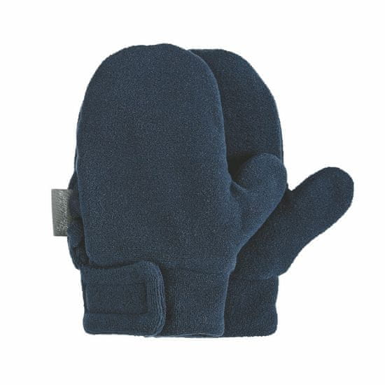 Sterntaler Rukavičky kojenecké PURE fleece tmavě modré palčáky 4301420, 1