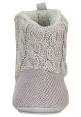 Sterntaler botičky textilní zimní vysoké válenky suchý zip, pletené, copánkový vzor, šedé 5302112, 18