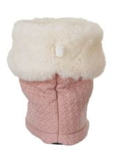 Sterntaler botičky textilní, zimní, kožíšek, hvězdičky, protiskluzové, růžové 5102124, 20
