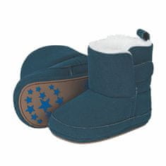 Sterntaler botičky textilní zimní vysoké válenky suchý zip modré 5301711, 22