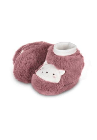 Sterntaler botičky plyšové, zimní, kočička, růžové 5102182, 16