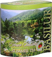 Basilur Cejlonský zelený čaj s lesní jahodou, letní. 100g. Four Seasons Summer Tea