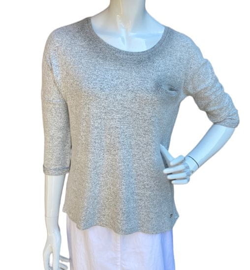 VI AI PI šedý melírovaný svetr s lurexem Velikost: XL