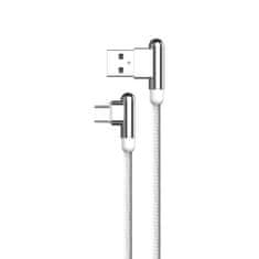 Kaku Elbow kabel USB / USB-C 3.2A 1.2m, bílý