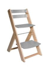 Wood Partner Rostoucí židle VENDY lak/šedá