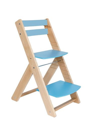 Wood Partner Rostoucí židle VENDY lak/modrá