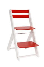 Wood Partner Rostoucí židle VENDY bílá_červená