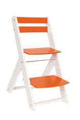 Rostoucí židle VENDY bílá_oranžová