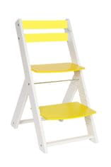 Wood Partner Rostoucí židle VENDY bílá_žlutá