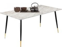 Danish Style Jídelní stůl Lion, 160 cm, mramor