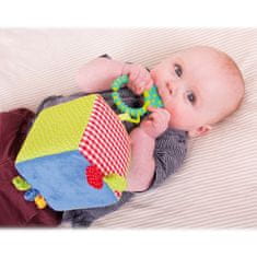 Bigjigs Toys Bigjigs Baby Textilní aktivní kostka