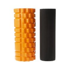 BEUNIK Fitness roller set 2v1 - masážní a pěnový válec - oranžová