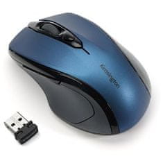 Kensington Myš "Pro Fit", modrá, bezdrátová, optická, velikost střední, USB, K72421WW
