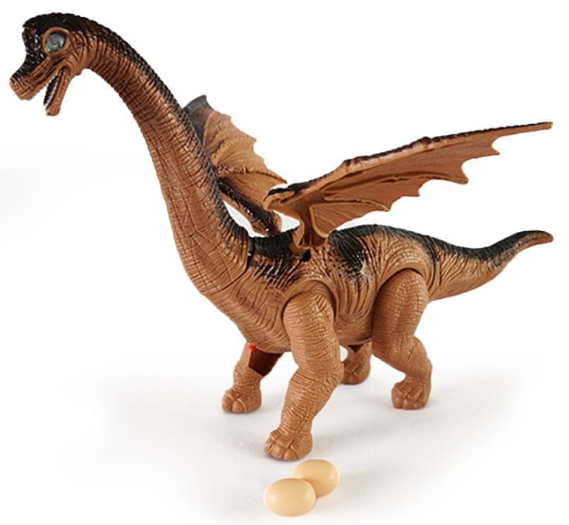 Levně Mac Toys Dinosaurus na baterie kladoucí vejce