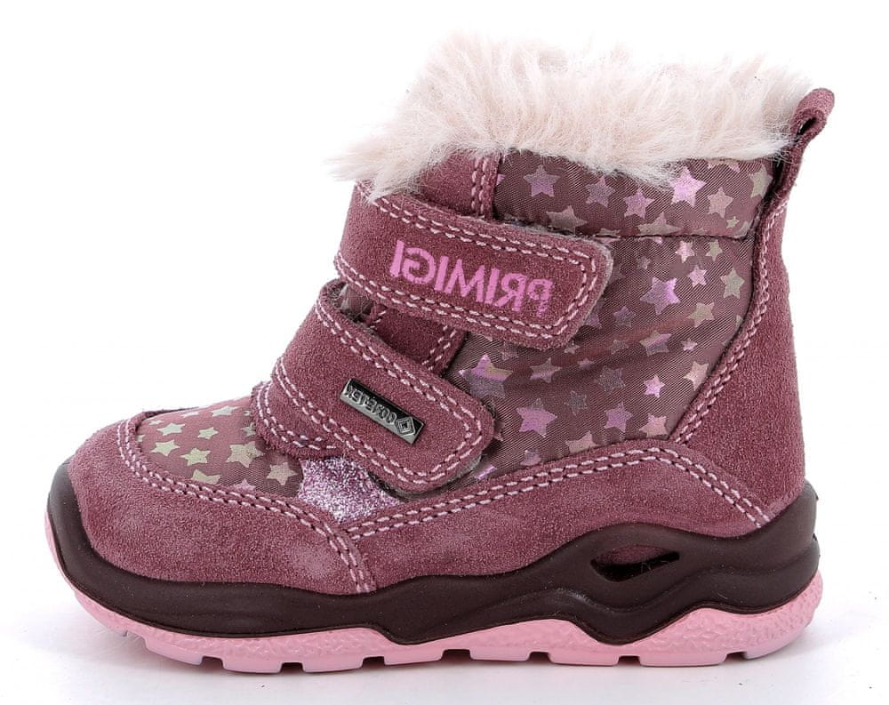Primigi dívčí zimní kotníčková obuv s Goretex membránou 2863300 růžová 24