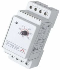 Devi DEVIreg 330 (+60 až +160 °C) s kabelovým sním., DIN