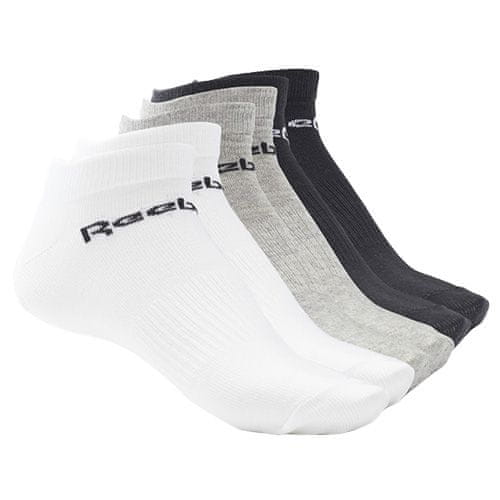 Reebok Pánské ponožky , ACT CORE INSIDE SOC | 6P | GH8165 | bílá, šedá, černá | S