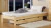 Dřevěná postel Celinka 90x200 + rošt ZDARMA (Barva dřeva: Borovice)
