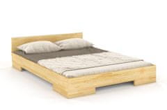 eoshop Dřevěná postel SPECTRUM Niskie, borovice (Rozměr: 200x200 cm, Barva: Přírodní)