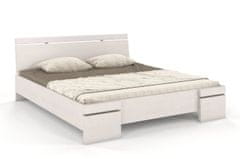 eoshop Dřevěná postel SPARTA Maxi, buk (Rozměr: 160x200 cm, Barva: Bílá)
