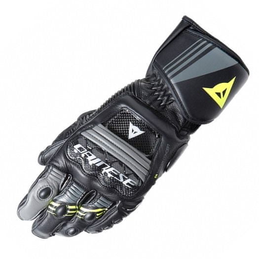 Dainese DRUID 4 sportovní rukavice šedé/černé/fluo-žluté