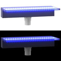Vidaxl Přelivový vodopád s RGB LED osvětlením akryl 45 cm