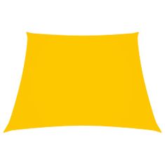 Vidaxl Stínící plachta oxfordská látka lichoběžníková 4/5 x 3 m žlutá