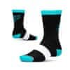 Ponožky RIDE CONCEPTS RIDE EVERY DAY 8" - BLACK/AQUA, velikost: L