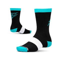 Ride Concepts Ponožky RIDE CONCEPTS RIDE EVERY DAY 8" - BLACK/AQUA, velikost: XL