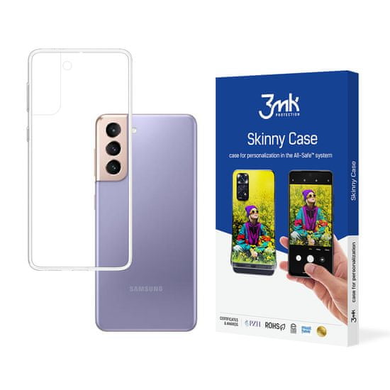3MK Skinny pouzdro pro Samsung Galaxy S21 5G - Transparentní KP20373