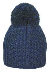 Sterntaler čepice, pletený kulich chlapecký, modrošedý, vaflový vzor, bambule 4722123