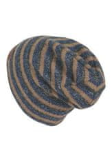 Sterntaler čepice zimní, chlapecká, spadlá, hnědomodrošedý proužek, 4622104, 55
