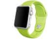 silikonový řemínek pro Apple Watch, 42/44/45 mm, světle zelená