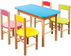 eoshop Dětský barevný stoleček AD252 (Barva: Zelená)