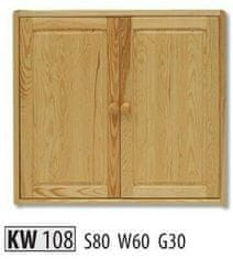 eoshop Kredenc KW108 masiv (Barva dřeva: Ořech)