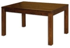 eoshop Jídelní stůl ST172 s160 masiv buk, šířka desky 2,5 cm, 2 křídla (Barva dřeva: Buk přírodní, Hrana stolu: S5)