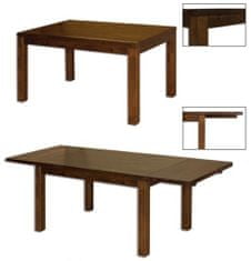 eoshop Jídelní stůl ST172 s180 masiv buk, šířka desky 2,5 cm, 1 křídlo (Barva dřeva: Buk bělený, Hrana stolu: S3)