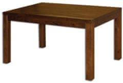 eoshop Jídelní stůl ST172 s160 masiv buk, šířka desky 4 cm, 2 křídla (Barva dřeva: Buk přírodní, Hrana stolu: S5)