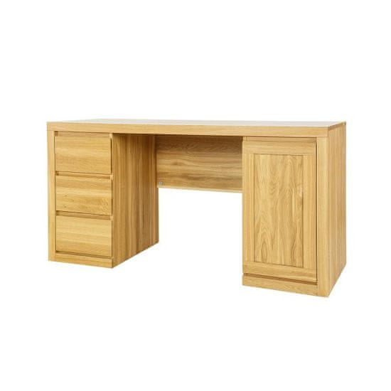 eoshop Psací stůl BR302,160x80x60, dub (Barva dřeva: Přírodní (lakovaná))