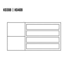 eoshop Komoda KD408, 140x90x41, buk (Barva dřeva: Rustikal)