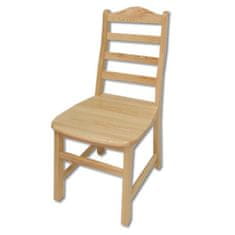 eoshop Dřevěná jídelní židle KT109, borovice (Barva dřeva: Dub)