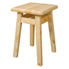 eoshop Dřevěná stolička KT248, v45, borovice (Barva dřeva: Přírodní (lakovaná))