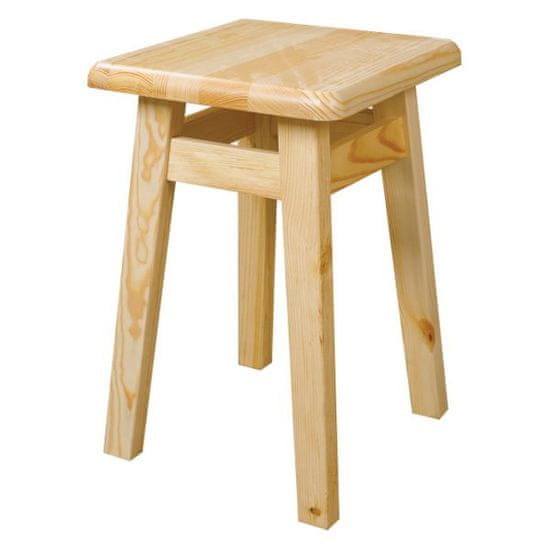 eoshop Dřevěná stolička KT248, v45, borovice (Barva dřeva: Ořech)