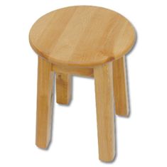 eoshop Dřevěná stolička KT253, v45, borovice (Barva dřeva: Šedá)