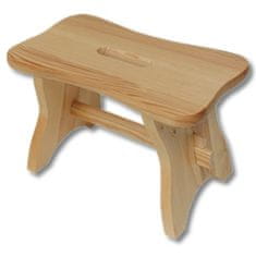 eoshop Dřevěná stolička KT256, v25, borovice (Barva dřeva: Dub)