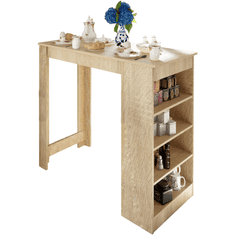 BPS-koupelny Barový stůl, dub sonoma, 117x57 cm, Austen