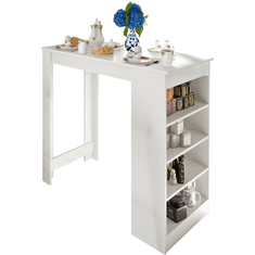 BPS-koupelny Barový stůl, bílá, 117x57 cm, Austen