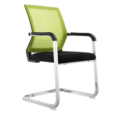 KONDELA Zasedací židle, zelená / černá, RIMALA