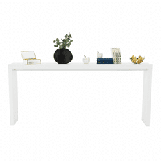 KONDELA Konzolový stolek, bílá, FITRON